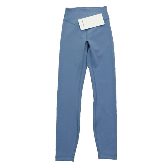 New Lululemon Size 0 Wunder Under Smooth Cover HR Tight 25" WSDN Washed Denim - Picture 1 of 7